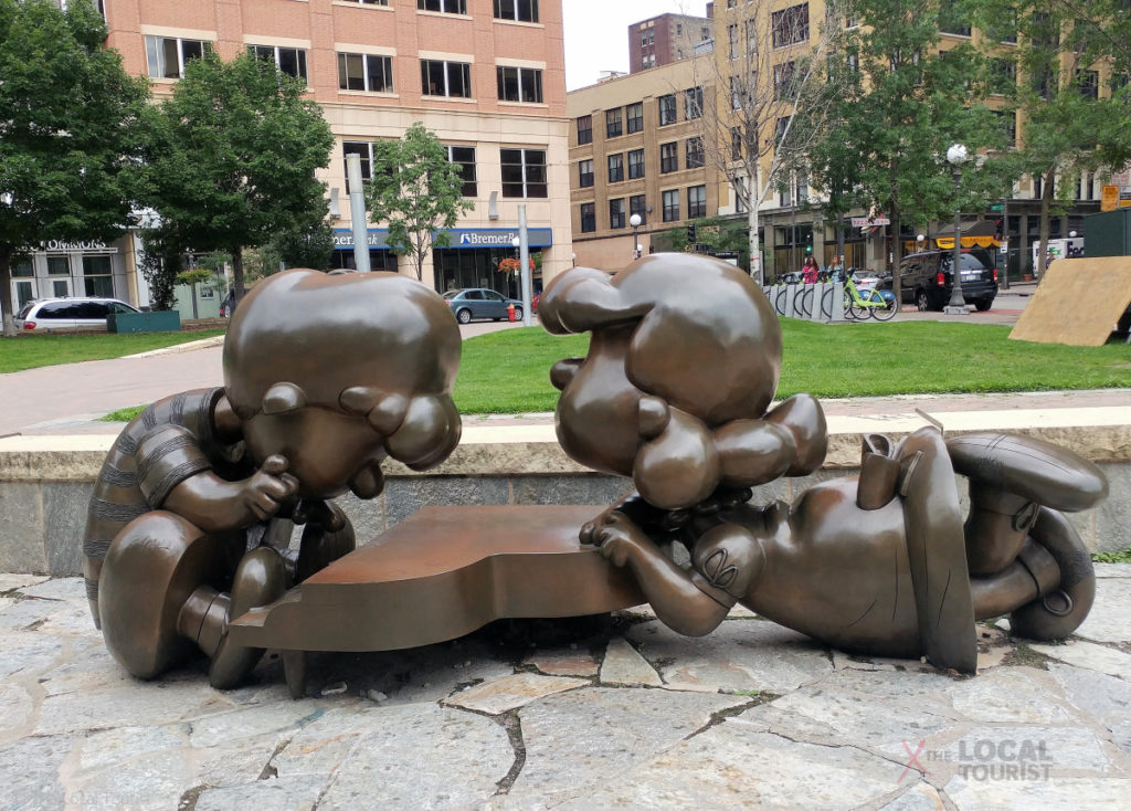 Peanuts Sculptures in downtown Saint Paul