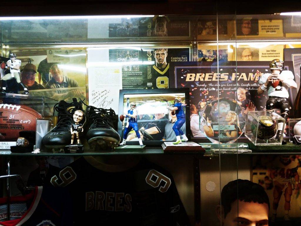 Memorabilia showcased in Big O's Sports Room
