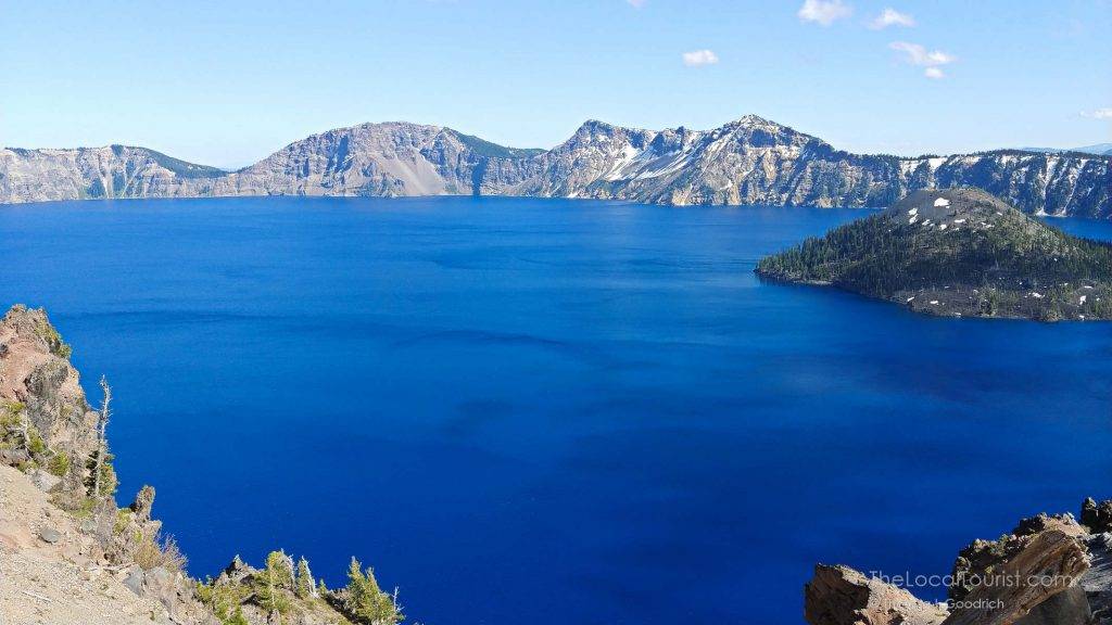 Crater Lake is a stunning and surreal blue so deep you don't believe it's real.