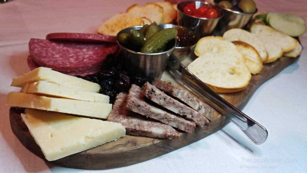 Cheese and charcuterie board at 1776 Restaurant