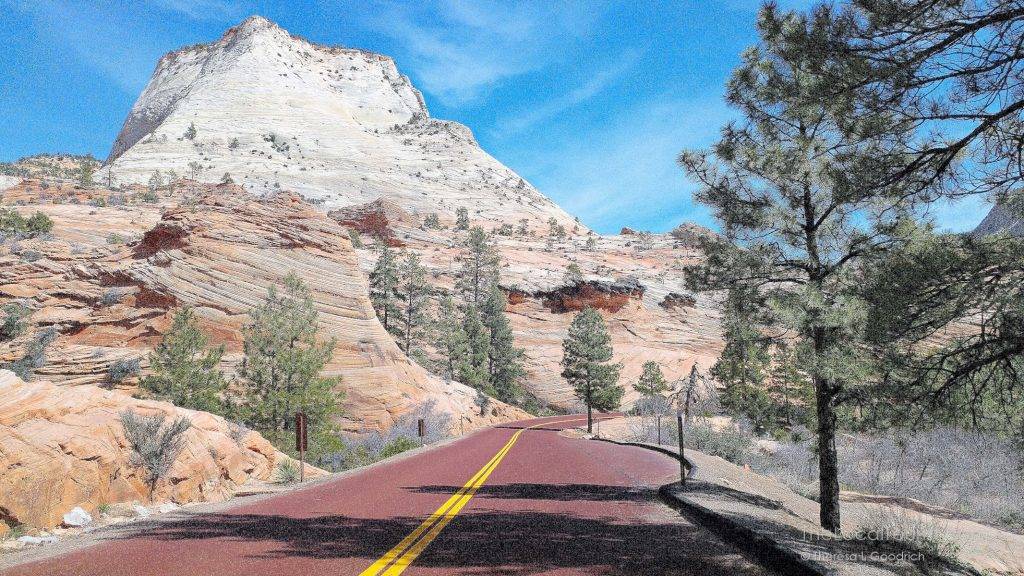 Utah SR-9 in Zion National Park