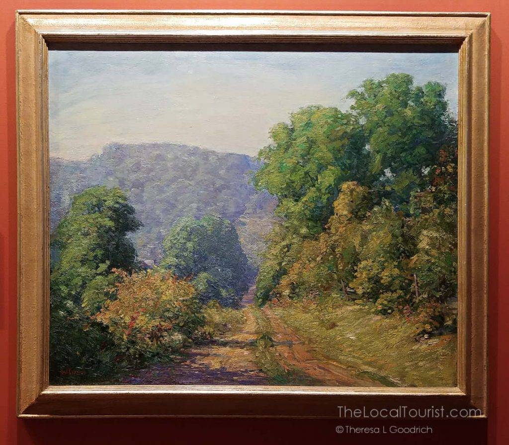Gorgeous landscape painting by Veraldo Giuseppe Cariani, a member of the Hoosier Salon and founding member of the Brown County Art Guild