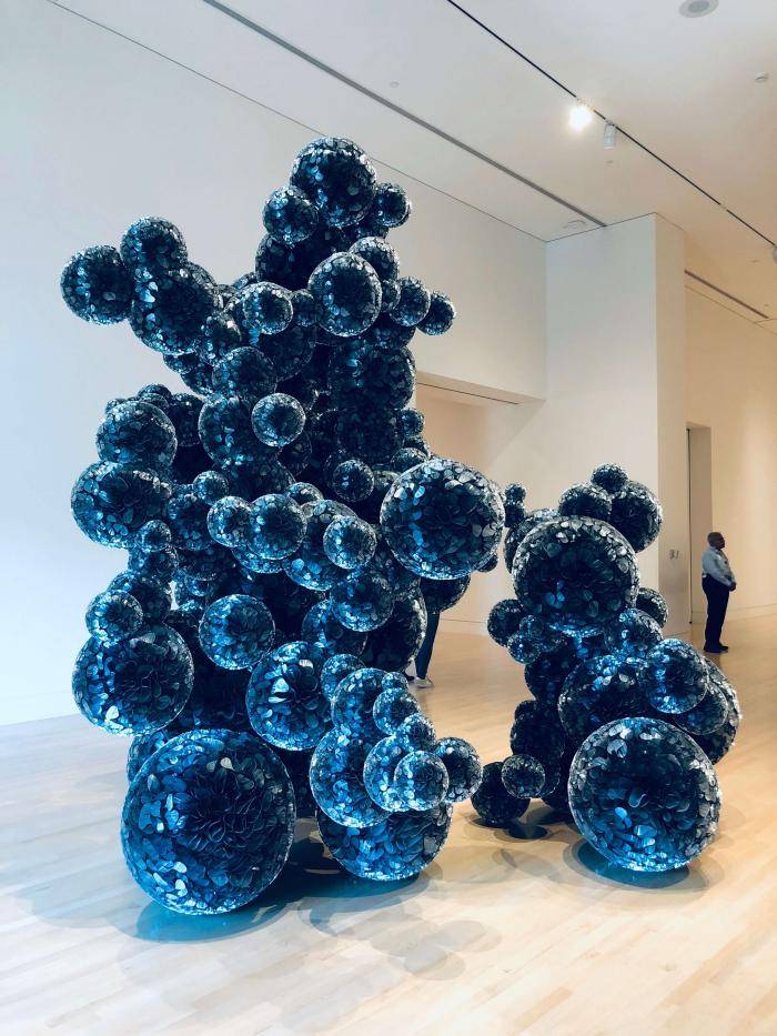 Tara Donovan’s Mylar sculpture at Newfields