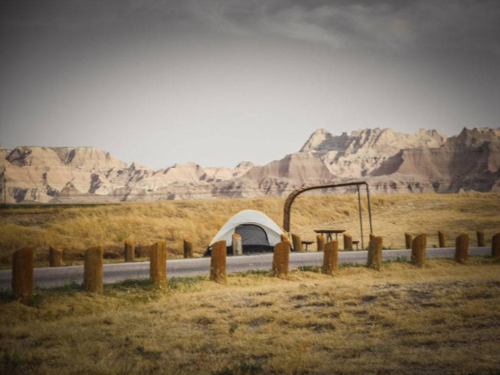 Camping at Cedar Pass Campground in Badlands National Park, one of the few Midwest National Parks