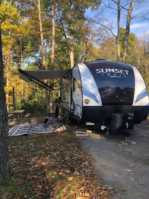 Hocking Hills State Park campground, photo by Brandy Gleason