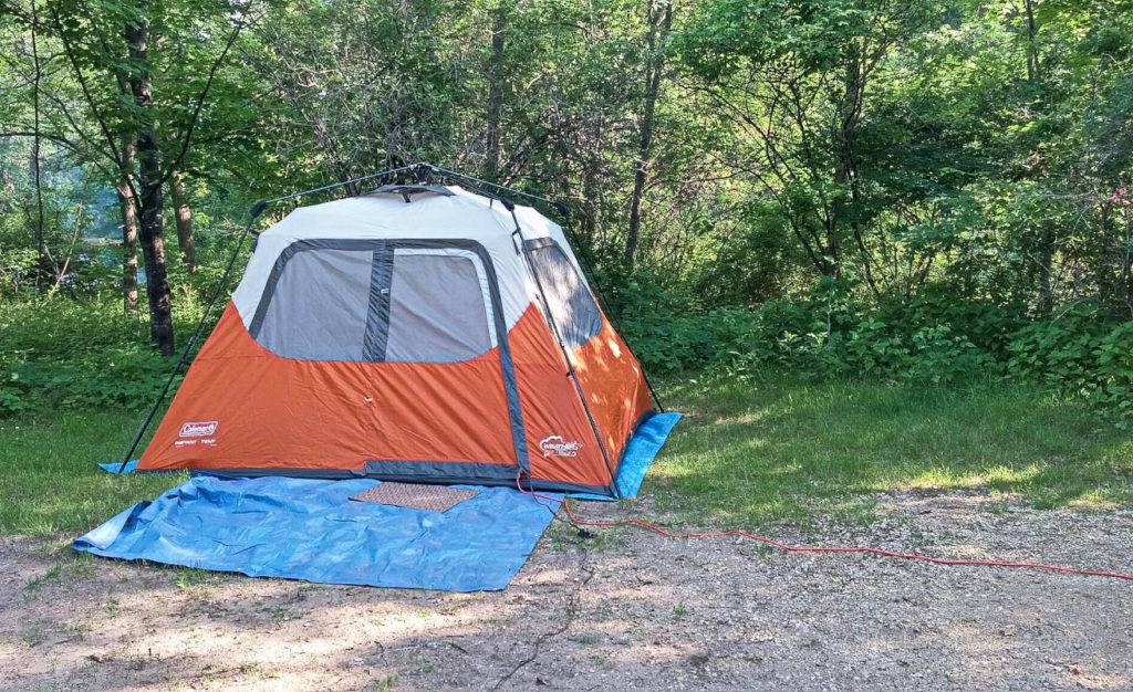 Campsite at Perrot State Park near Trempealeau Wisconsin