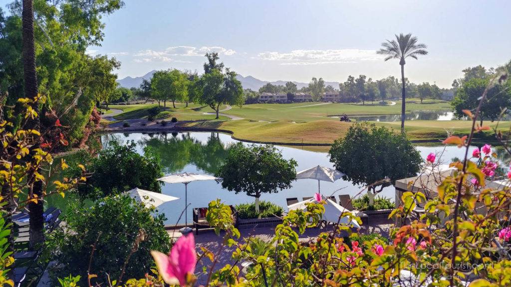 Golf course and pond at Hyatt Regency Scottsdale