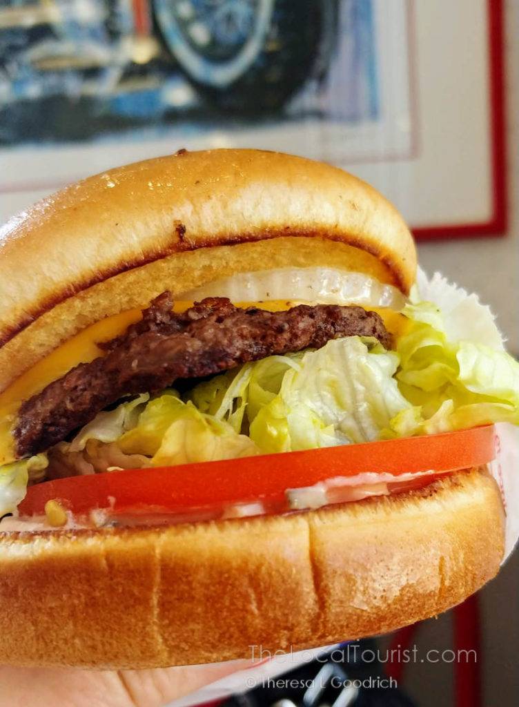 Pre-flight ritual: a burger from In-n-Out
