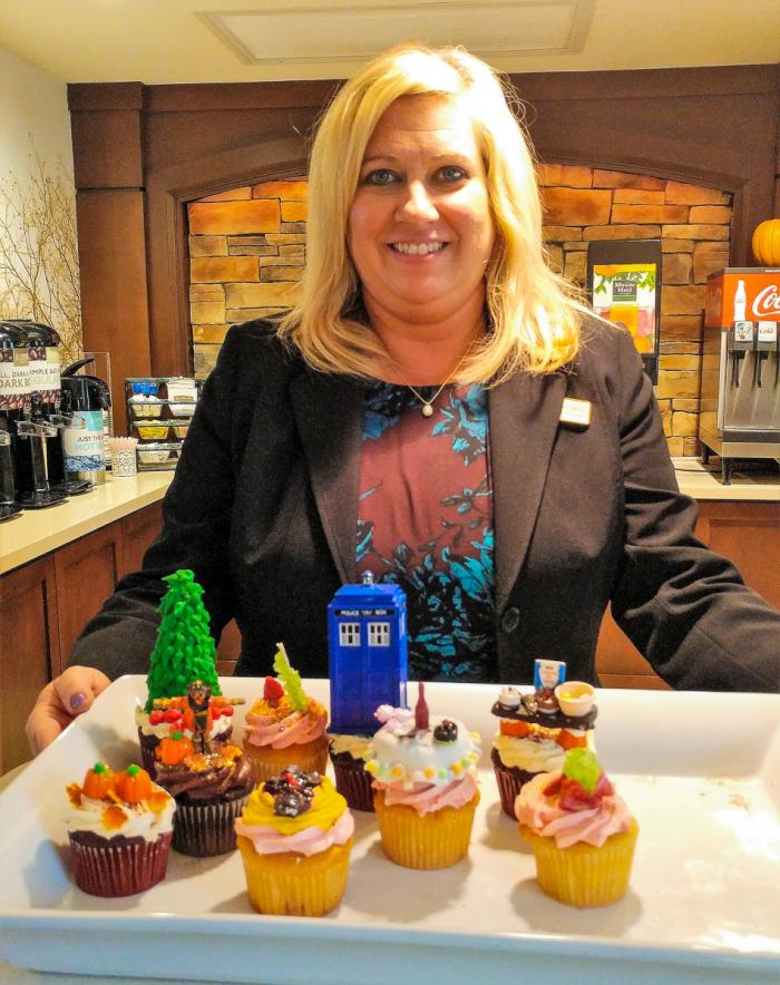 Cupcakes made by Staybridge Suite's Manager Jennifer Smith