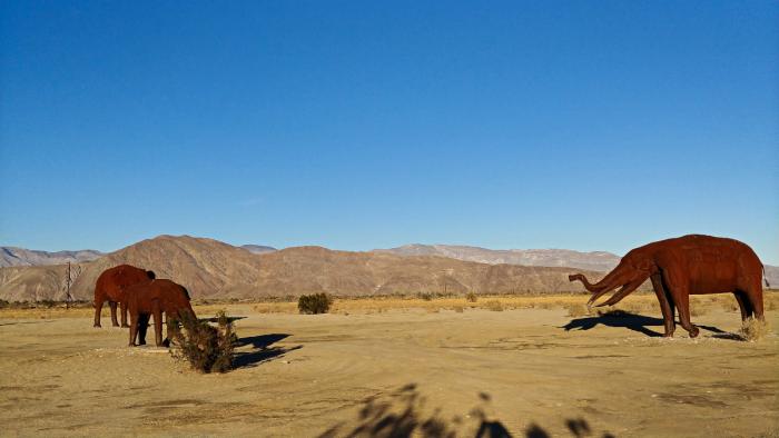 Borrego Springs Elephant Sculpture by Ricardo Breceda