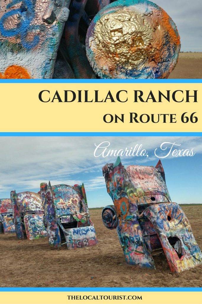 Cadillac Ranch is a quirky Route 66 roadside attraction located outside of Amarillo, Texas