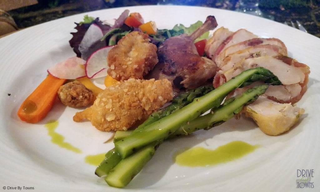 Sous vide spring chicken salad
