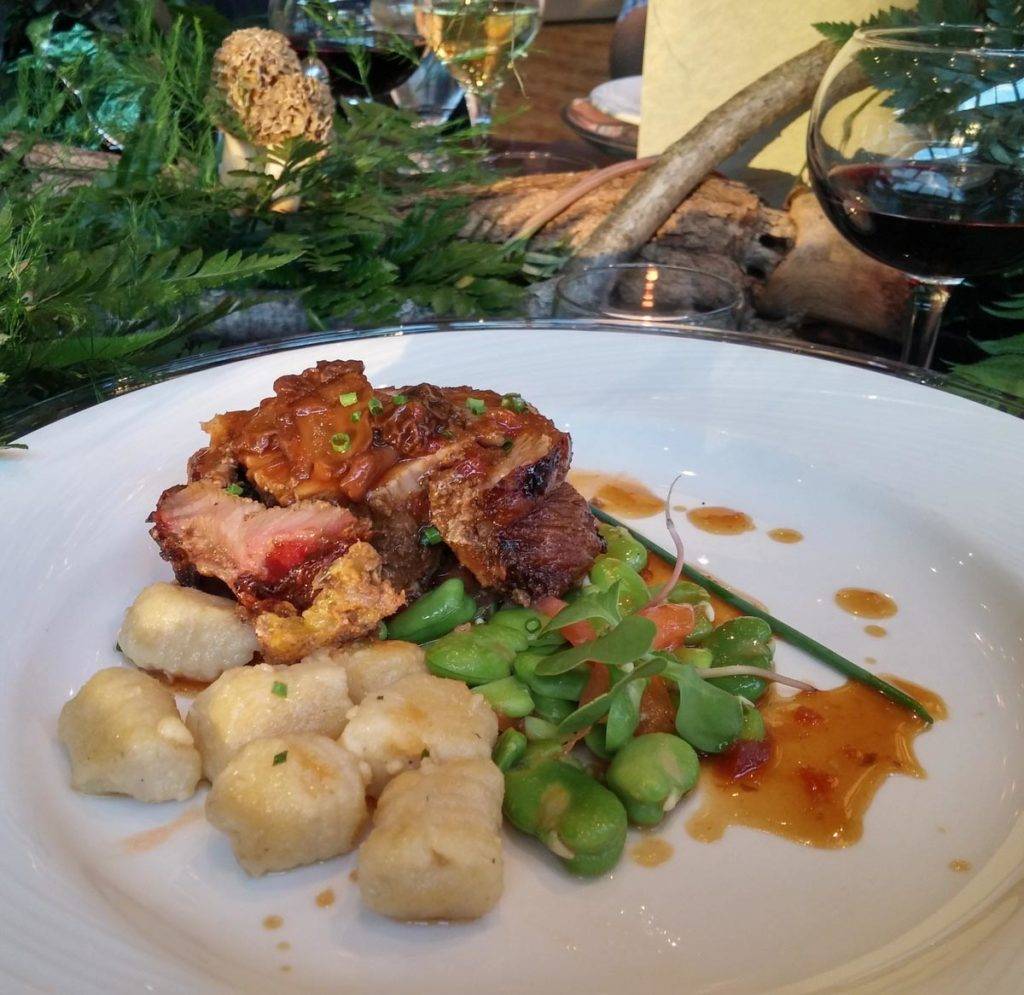 Eagle Ridge Morel Media Dinner porchetta and gnocchi