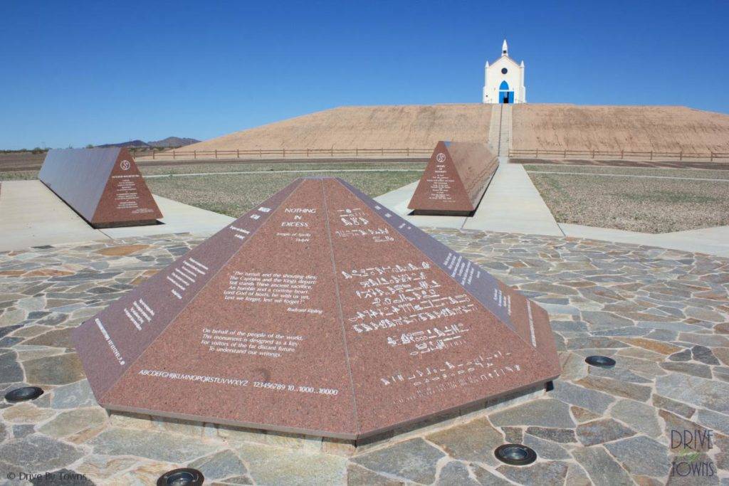 Felicity Stone at Museum of History in Granite in Felicity, California