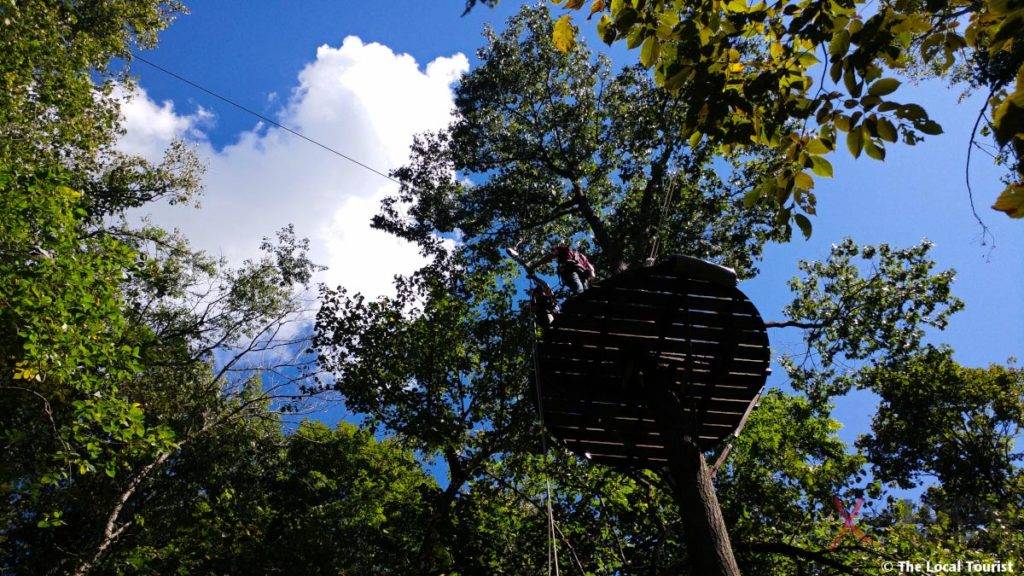 Long Hollow Canopy Tours - After rappelling from the platform