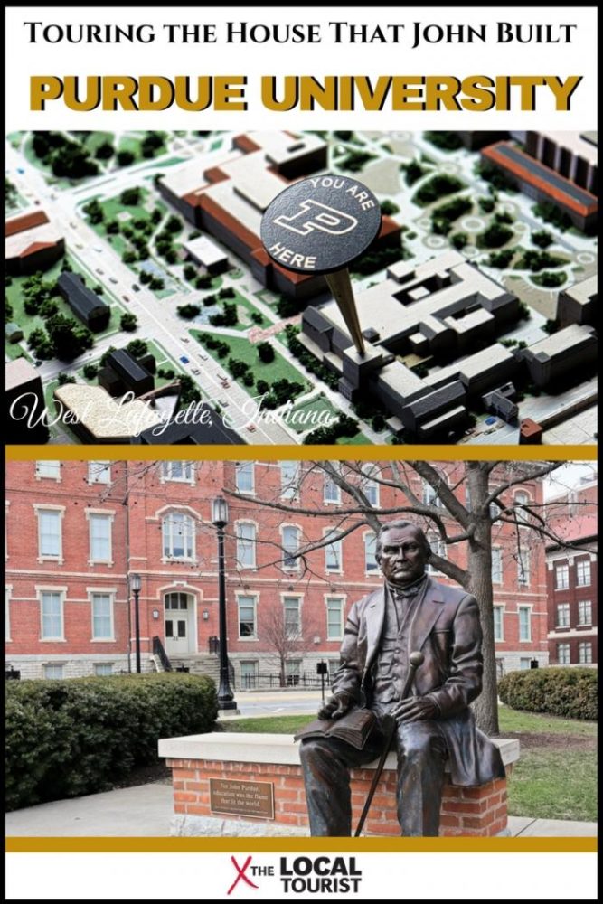 Touring the house that John built - a tour of Purdue University in West Lafayette, Indiana, a US Land Grant university