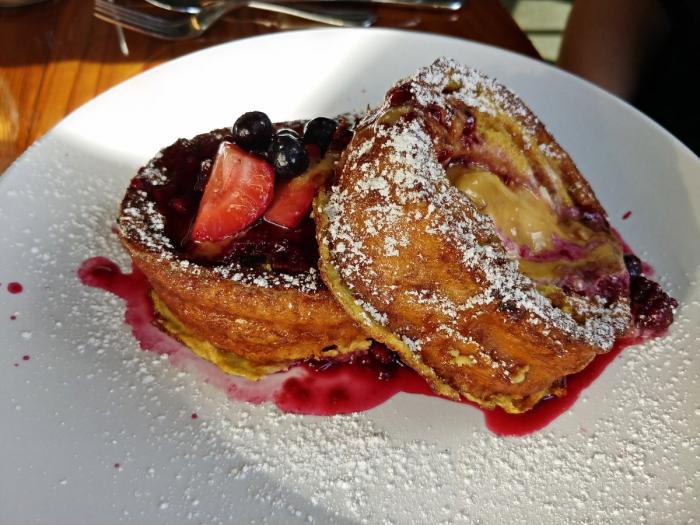 Stuffed French Toast at Mason Jar Cafe