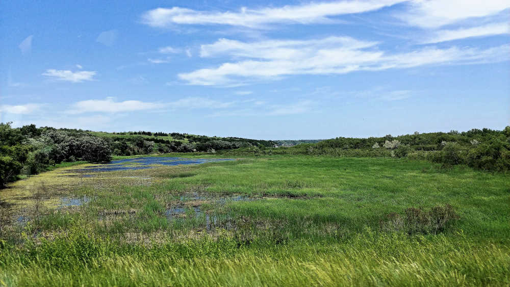 Marshes in Nebraska along the Outlaw Trail Scenic Byway