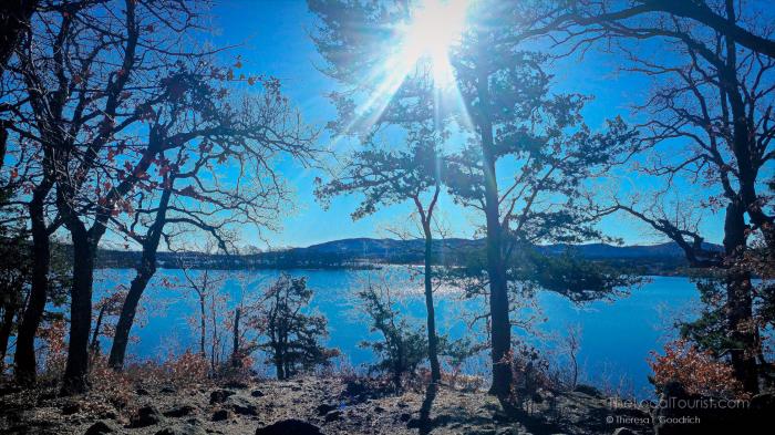 Campsite #44 overlooking Quanah Parker Lake