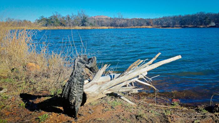 One of thirteen lakes at Wichita Mountains Wildlife Refuge