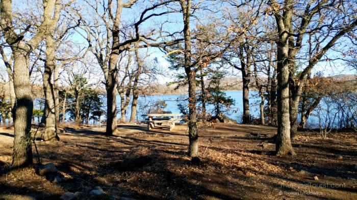 Campsite #44 at Wichita Mountains Wildlife Refuge
