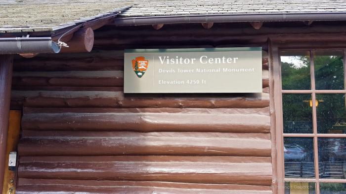 Devils Tower Visitor Center, built in 1935 by the Civilian Conservation Corps