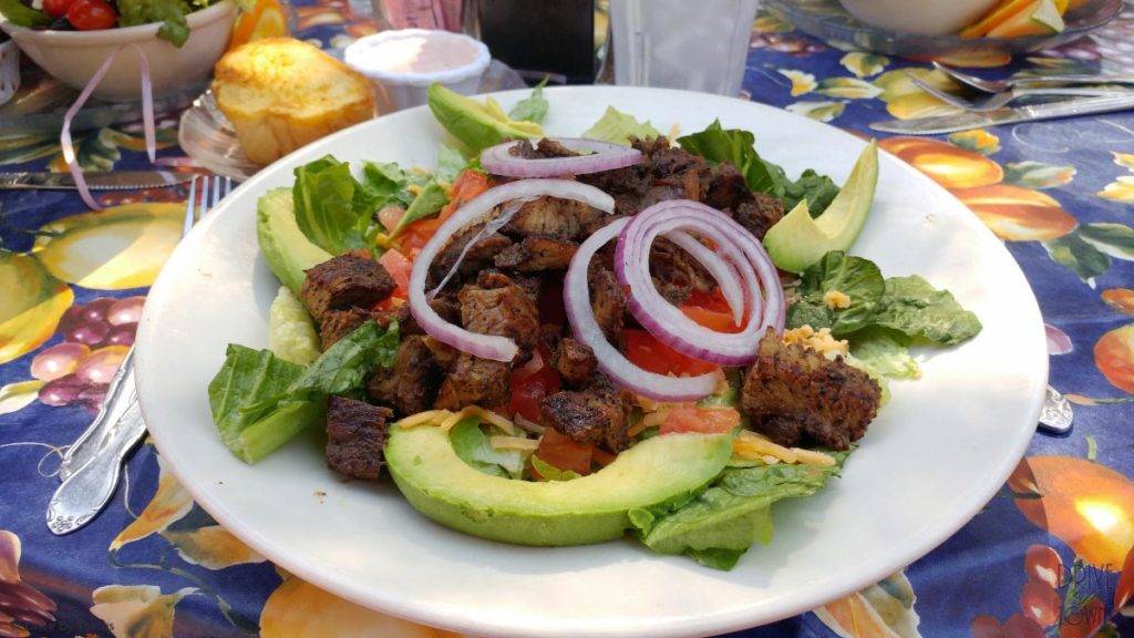 Tri-tip salad at The Garden Cafe